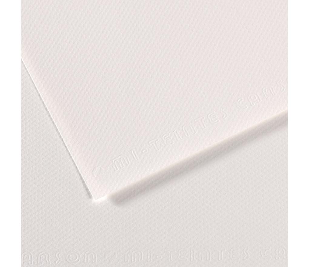 Tekenpapier Canson Mi-Teintes 50 x 65 mm 160 g wit 335 per veL - Per stuk