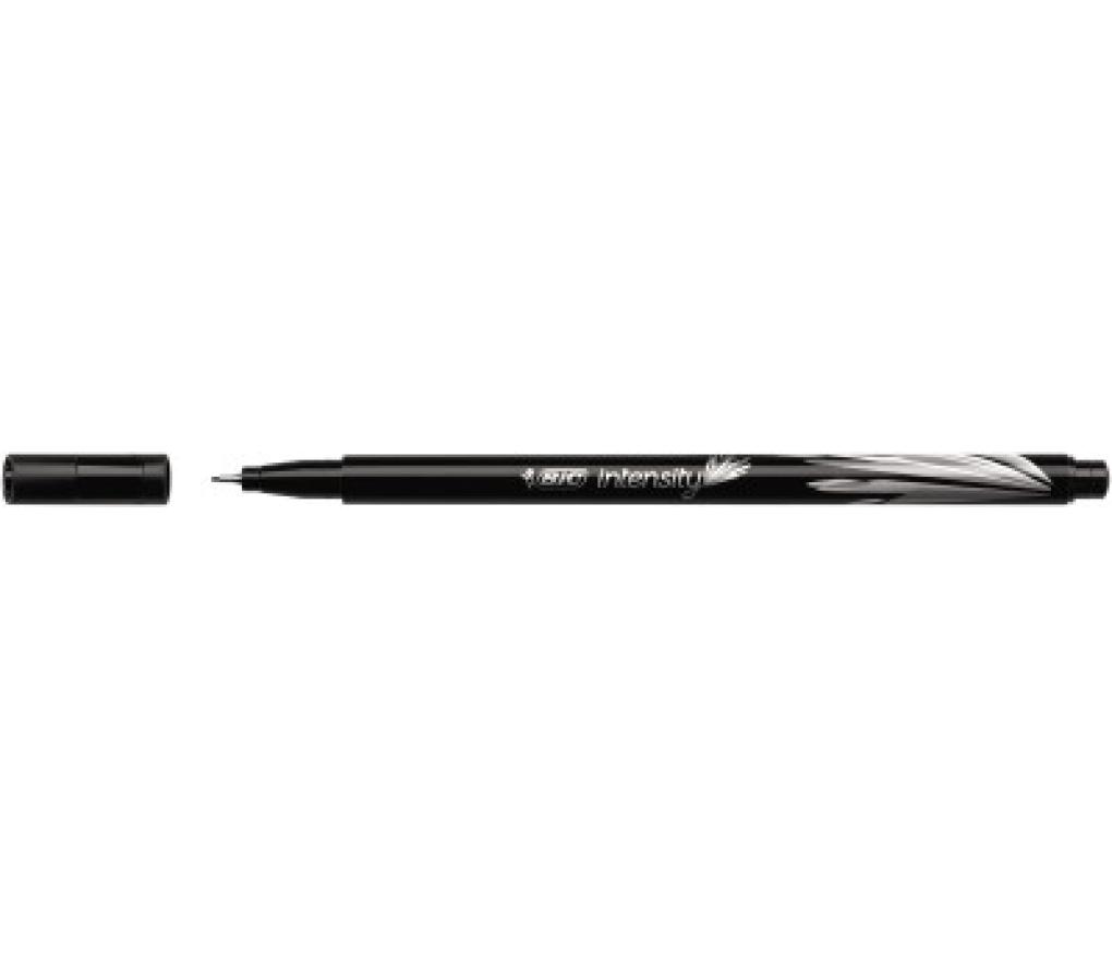 Viltstift Bic Intensity fijn 0,4 mm zwart - Per stuk