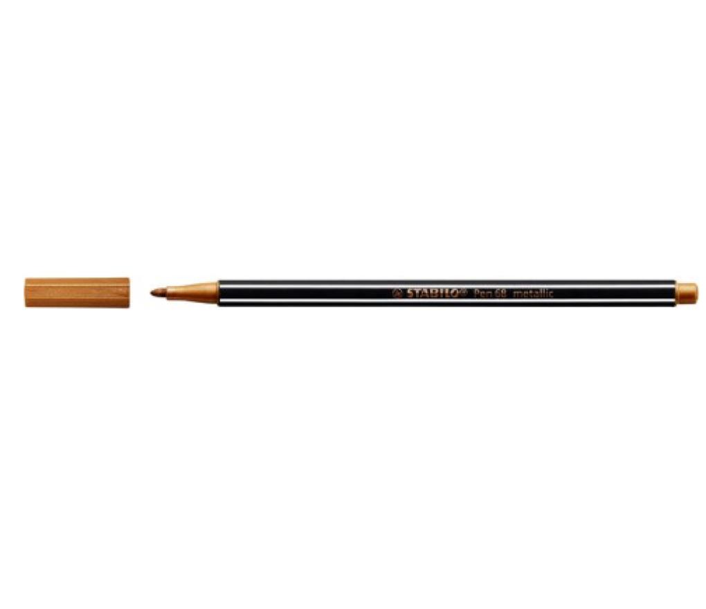 Viltstift Stabilo Pen 68 Metallic brons - Per stuk