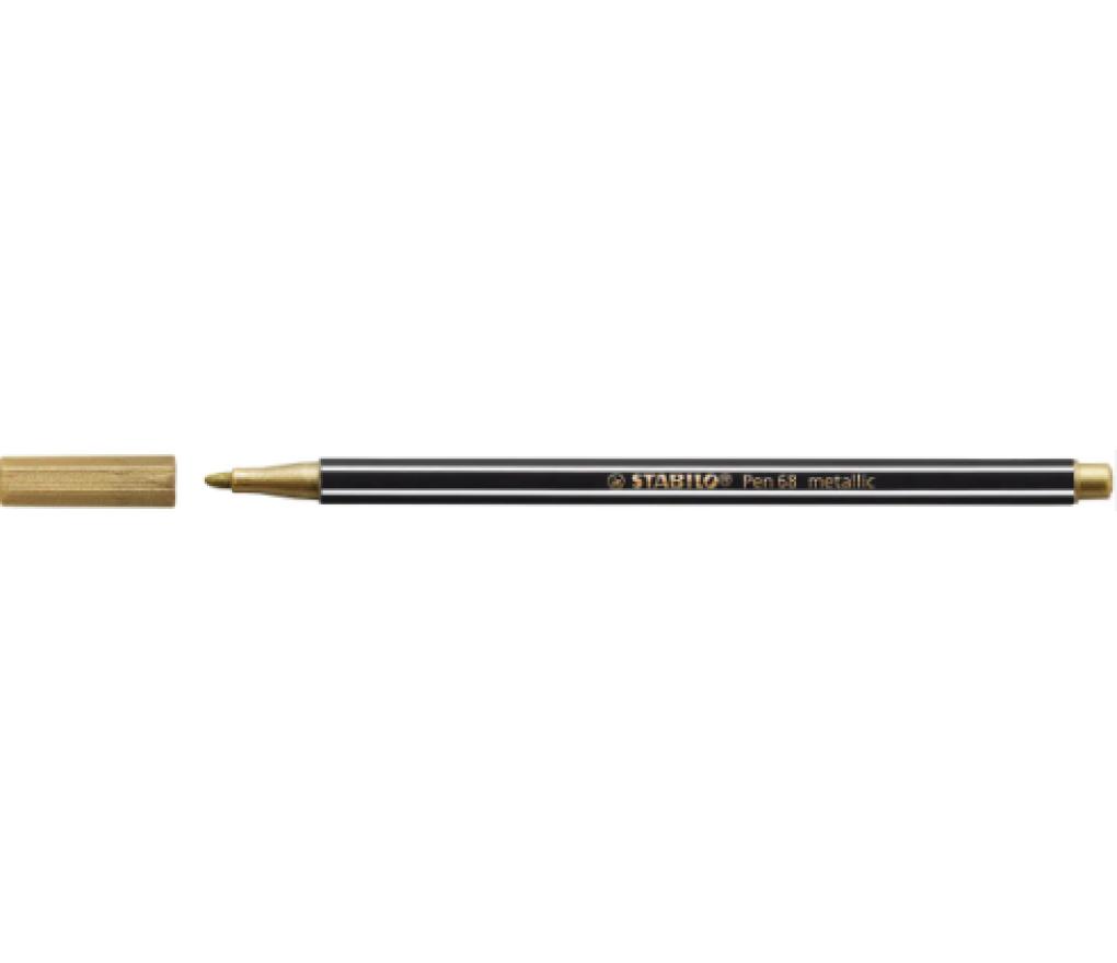 Viltstift Stabilo Pen 68 Metallic goud - Per stuk