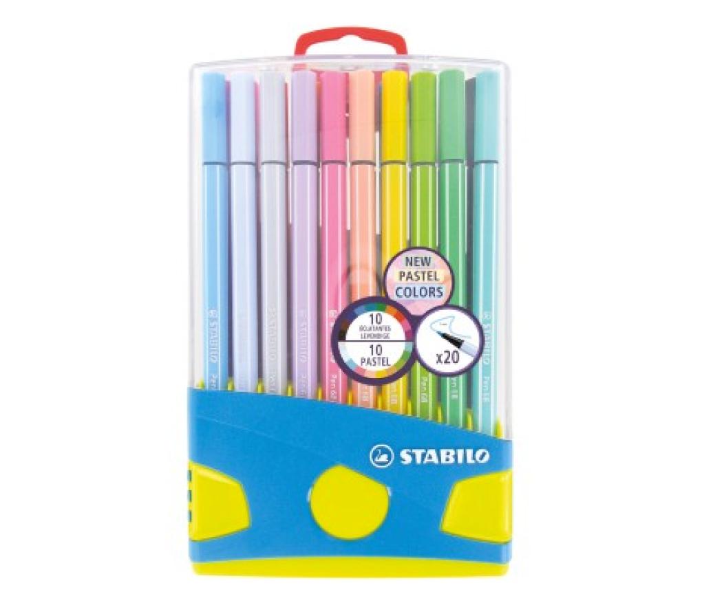 Viltstift Stabilo Pen 68 pastel parade pak/20 - Per pak
