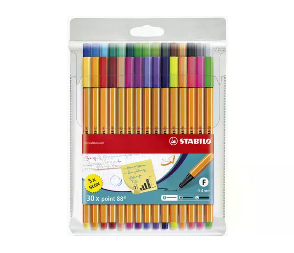 Viltstift Stabilo Point 88 set/30 - Per pak