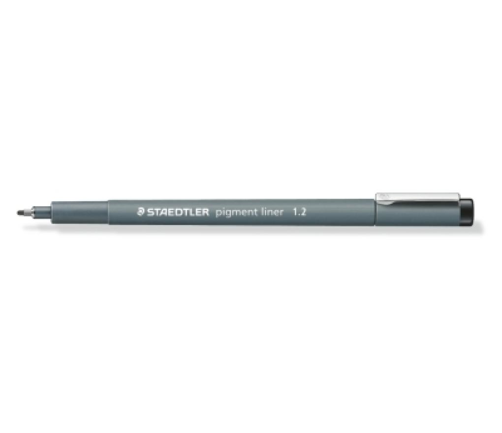 Viltstift Staedtler Pigment Liner 308 1,2 mm zwart - Per stuk
