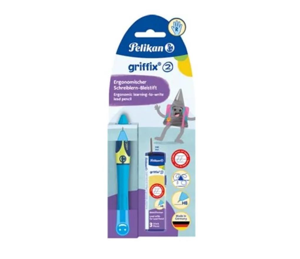 Vulpotlood griffix blauw rechtshandig - Per stuk