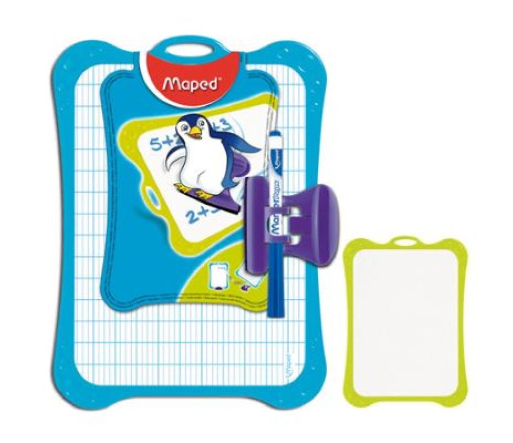Whiteboard Maped 20 x 28 cm blanco/fijn geruit assorti - Per stuk