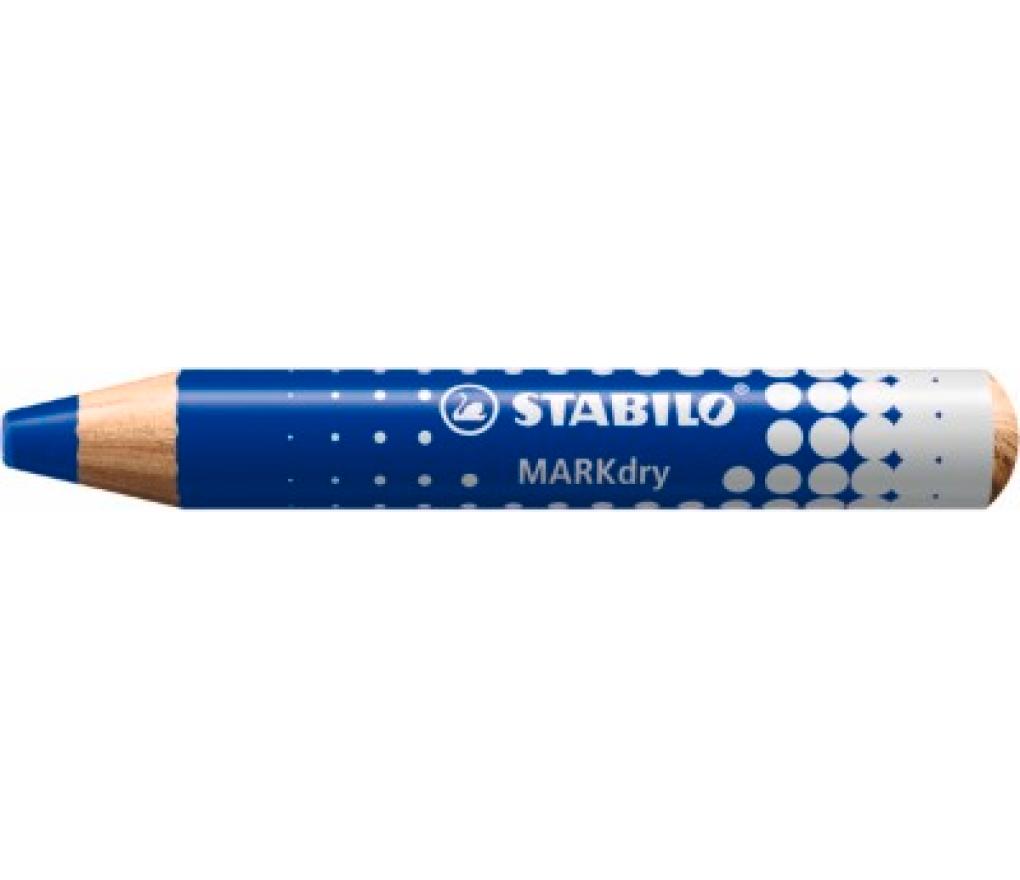 Whiteboard potlood Stabilo MARKdry blauw - Per stuk