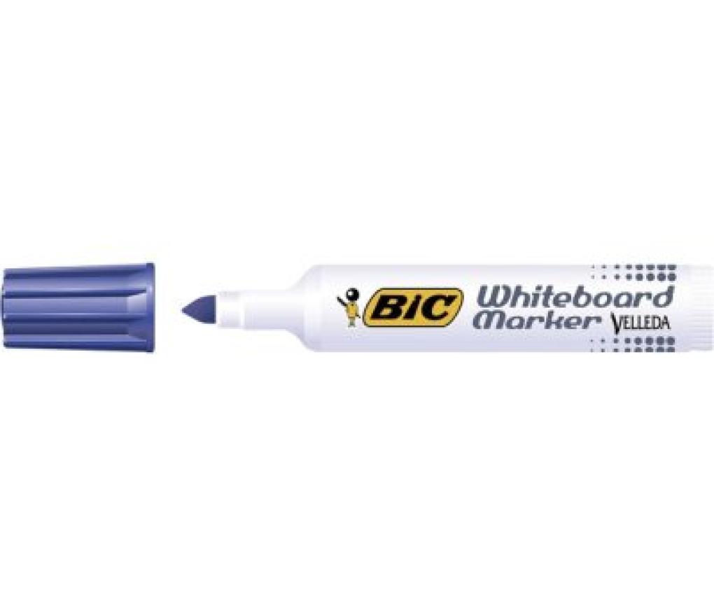 Whiteboardstift Bic Velleda 1711 ronde punt blauw - Per stuk