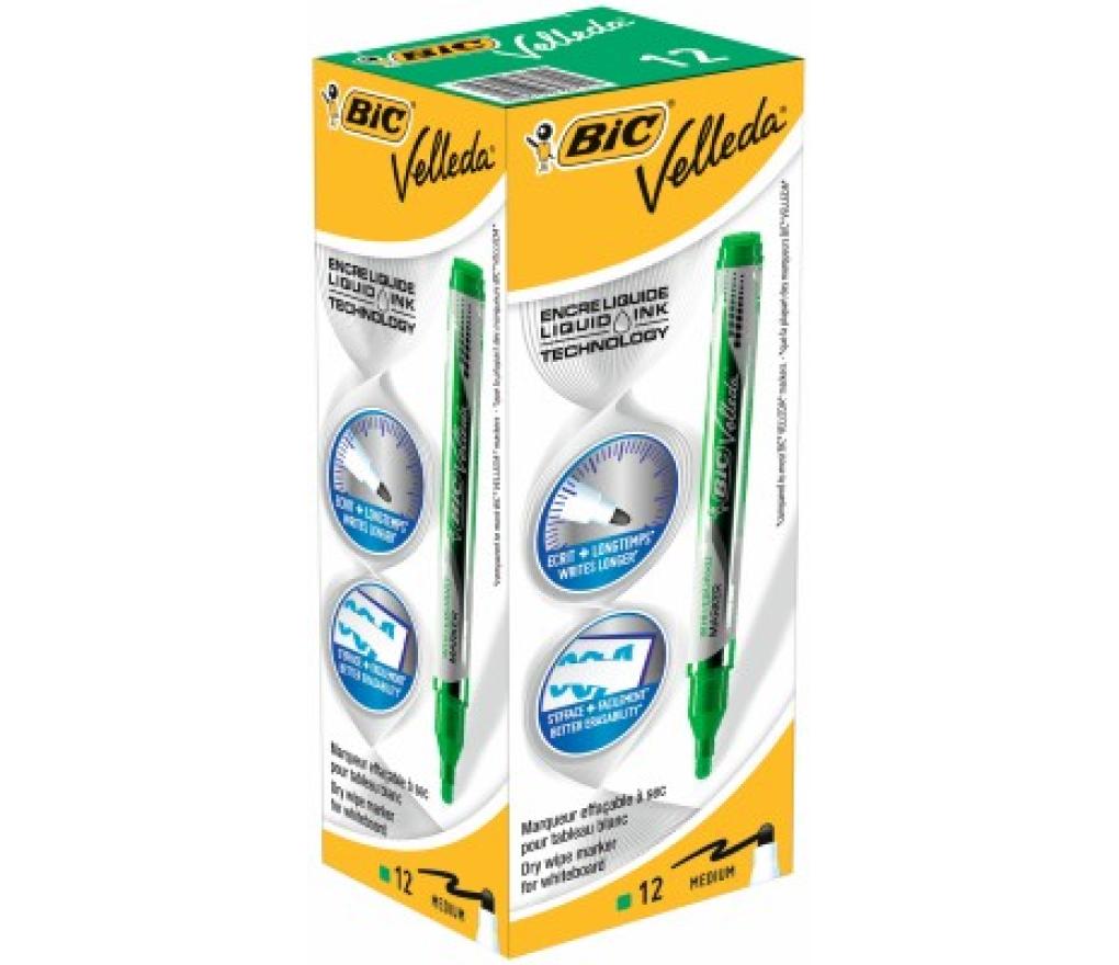 Whiteboardstift Bic Velleda liquid ink pocket groen - Per stuk