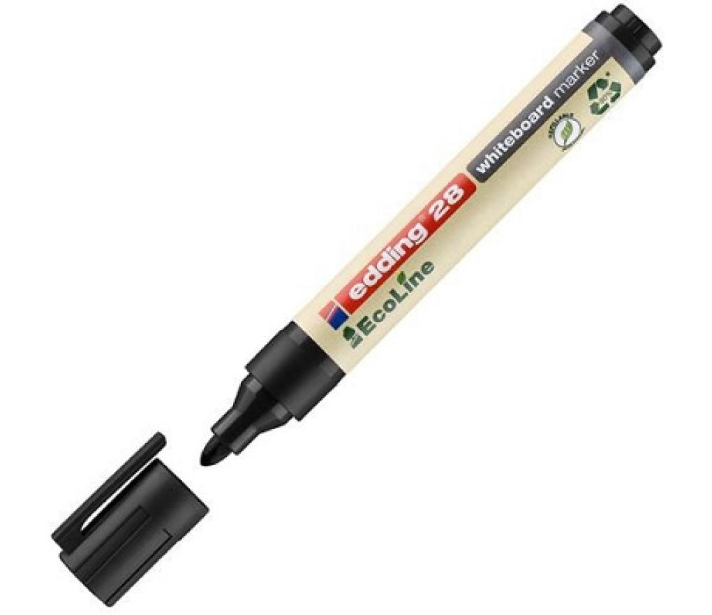 Whiteboardstift Edding Environmental E28 zwart - Per stuk