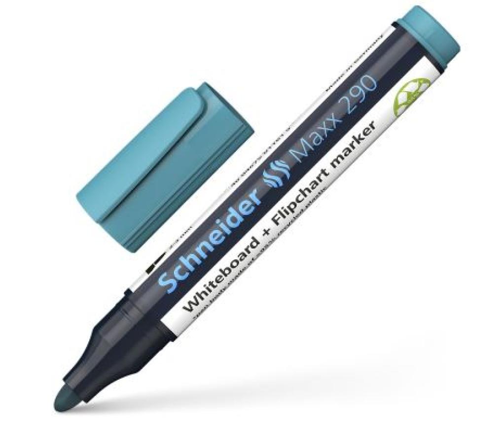 Whiteboardstift Schneider Maxx 290 ronde punt turkoois - Per stuk