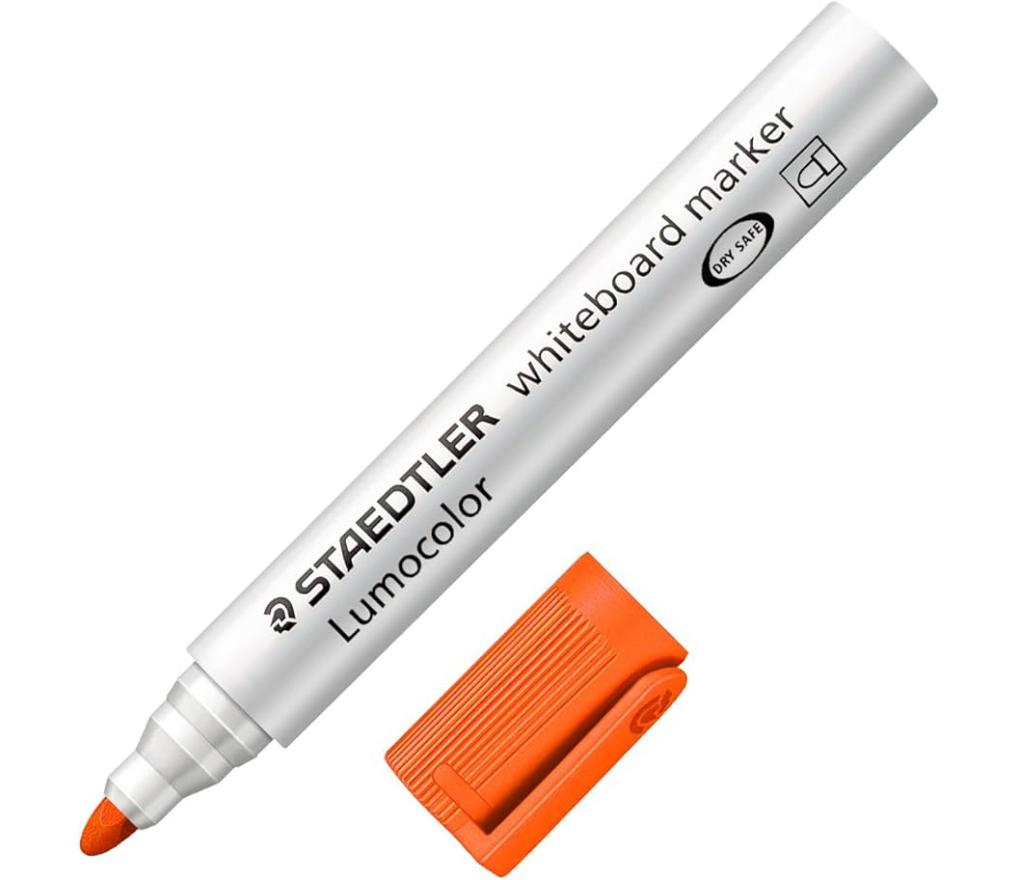 Whiteboardstift Staedtler 351 ronde punt oranje - Per stuk