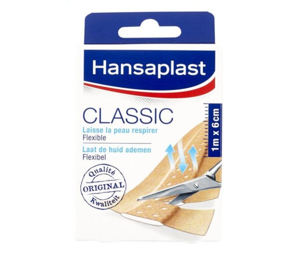Hansaplast Classic pleisters 1 m x 6 cm - Per pak