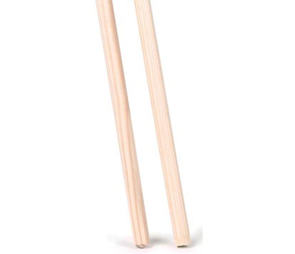 Borstelsteel ongelakt hout 120 x 2,3 cm - Per stuk