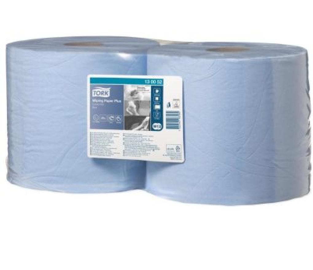 Poetsrol Tork W1/W2 blauw 2-lg 255 m x 24 cm rollen/2 - Per pak