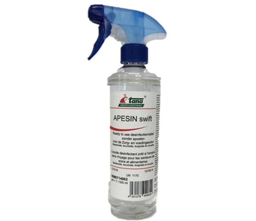 Reinigingsspray Apesin Swift desinfectiemiddel 500 ml - Per stuk