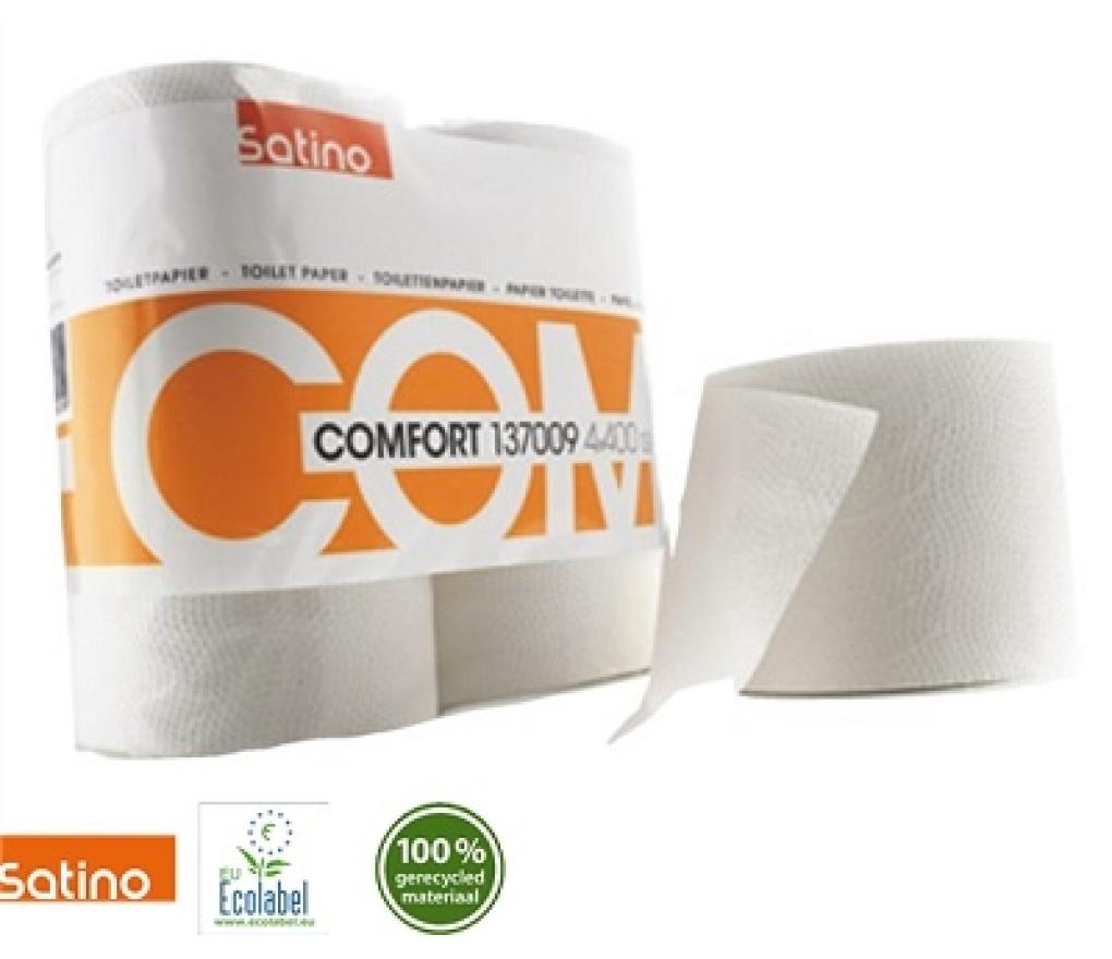 Toiletpapier Satino Ecolabel 2-laags 200 vel rollen/4 - Per pak