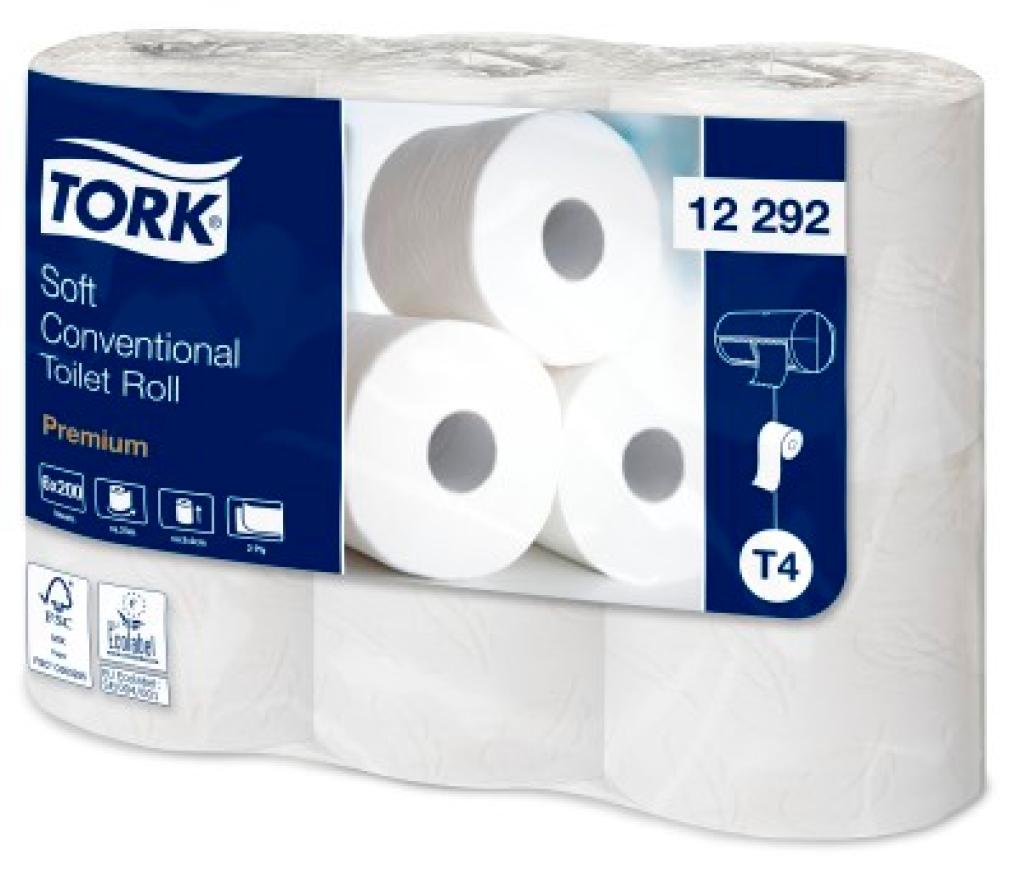 Toiletpapier Tork T4 Premium soft 2-laags 200 vel  rollen/48 - Per pak