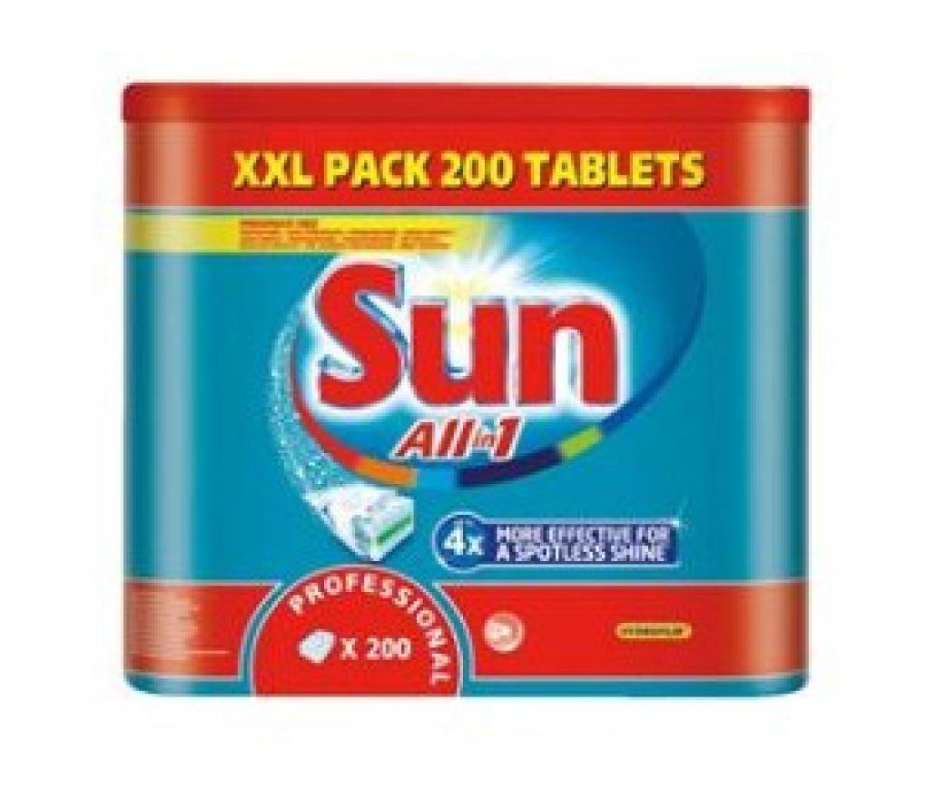 Vaatwastabletten Sun all-in-one professional doos/200 - Per pak