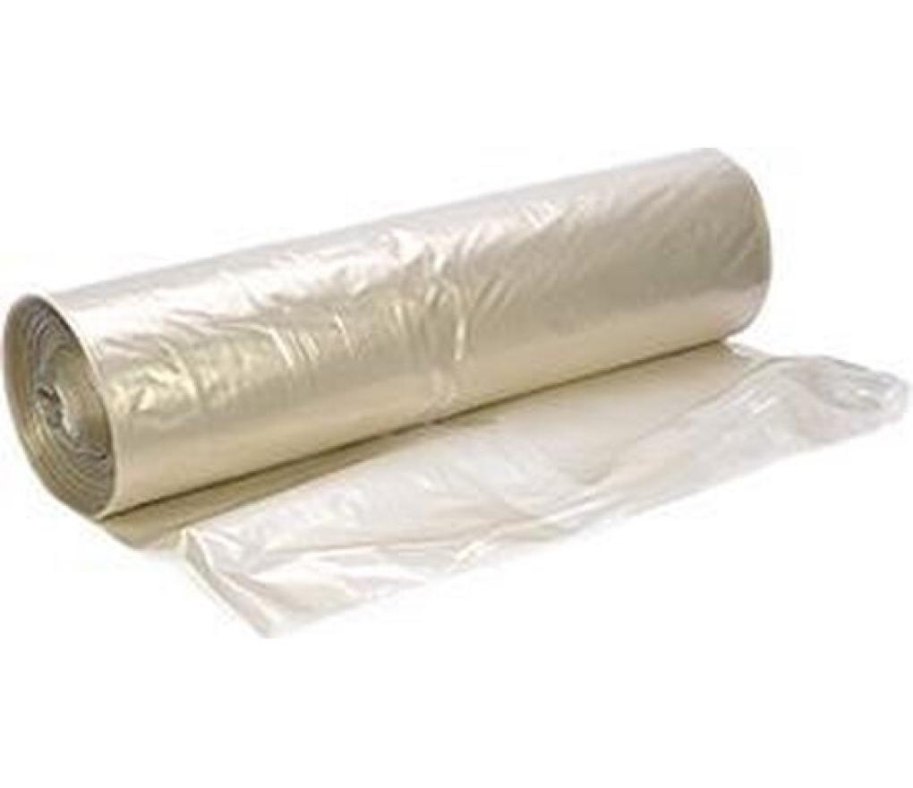 Vuilzak transparant gerecycleerd LDPE 60 x 90 cm 50 micron 70L pak/300 - Per pak