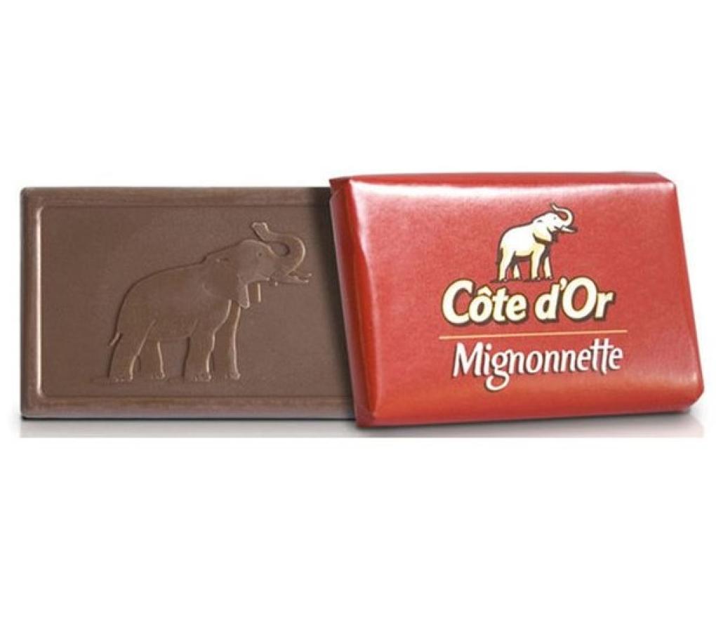 Chocolade Côte d'Or melkchocolade mignonnettes doos/120 - Per pak