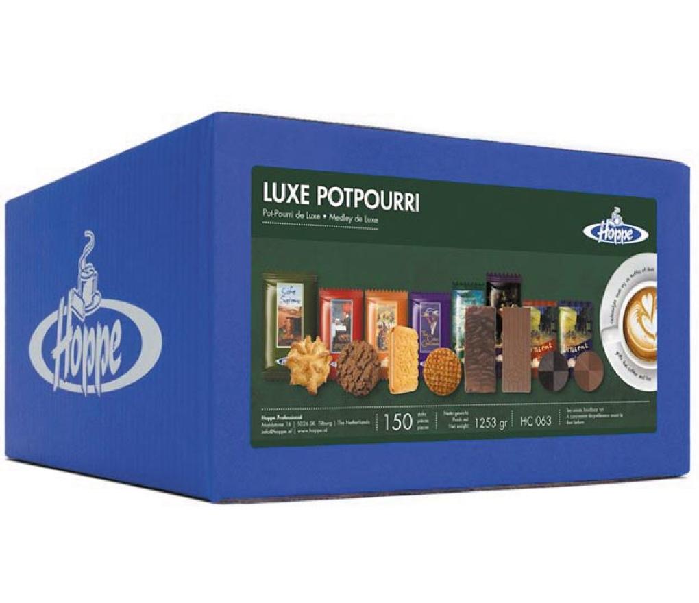 Koekjes mix Hoppe Luxe potpourri verpakt per stuk doos/150 - Per pak