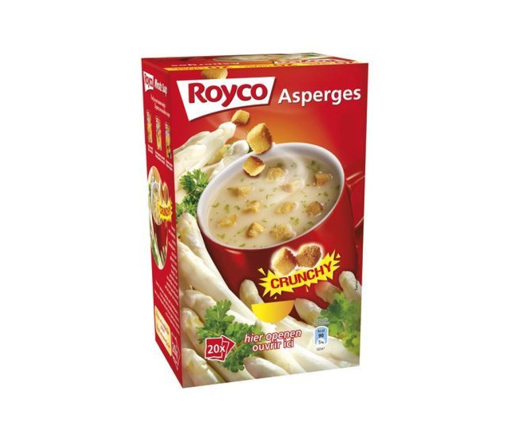 Royco soep asperge crunchy doos/20 - Per pak