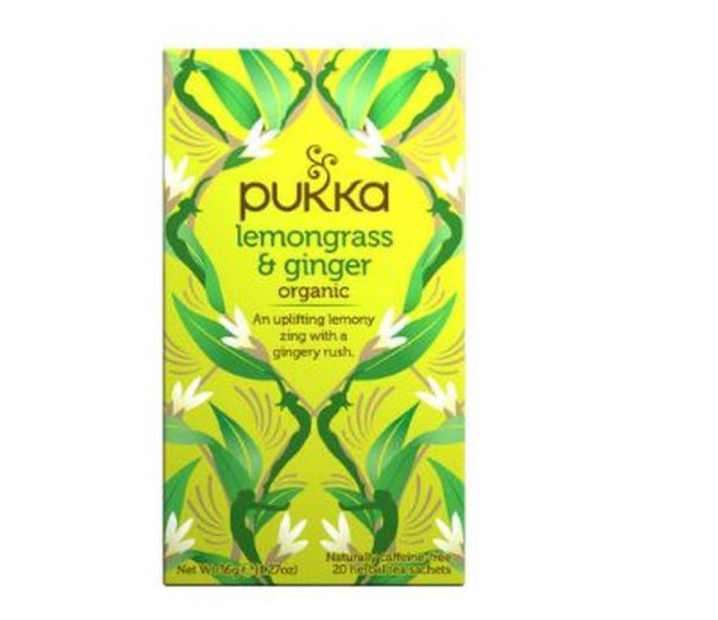 Thee Pukka Lemongrass Ginger zakjes/20 - Per pak