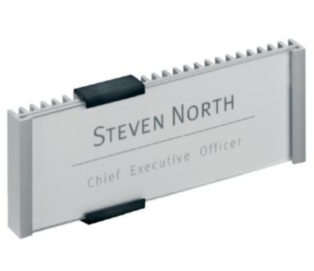 Deurbord Durable Info Sign 149 x 52,5 mm aluminium - Per stuk