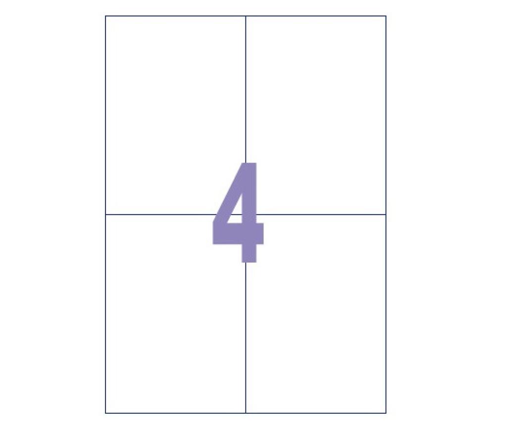 Etiket Kangaro LCI 105 x 148,5 mm wit doos/400 - Per pak
