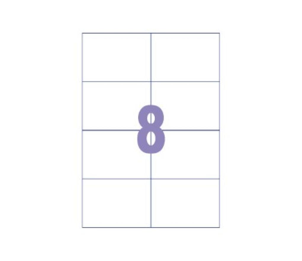 Etiket Kangaro LCI 105 x 74 mm wit doos/800 - Per pak