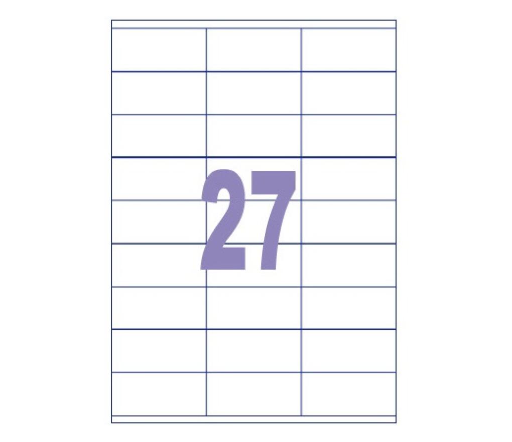 Etiket Kangaro LCI 70 x 32 mm wit doos/2700 - Per pak