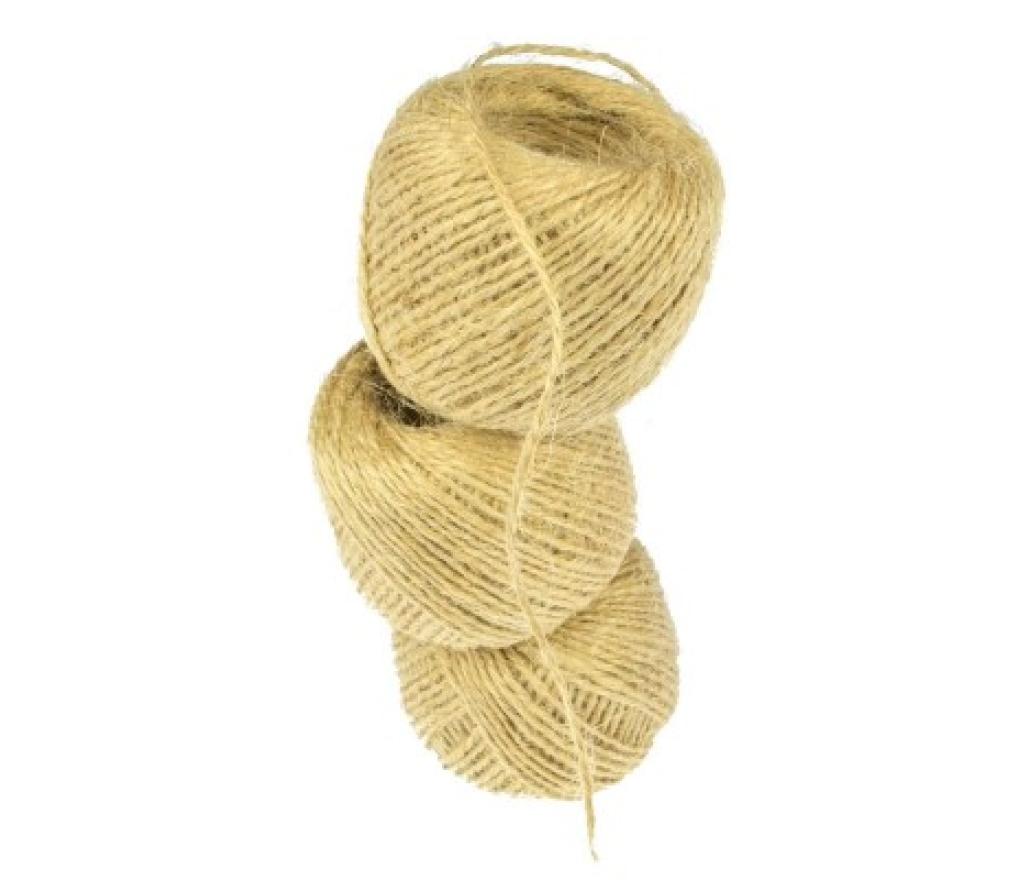 Koord sisal 2 draden bol 50 meter pak/3 - Per stuk