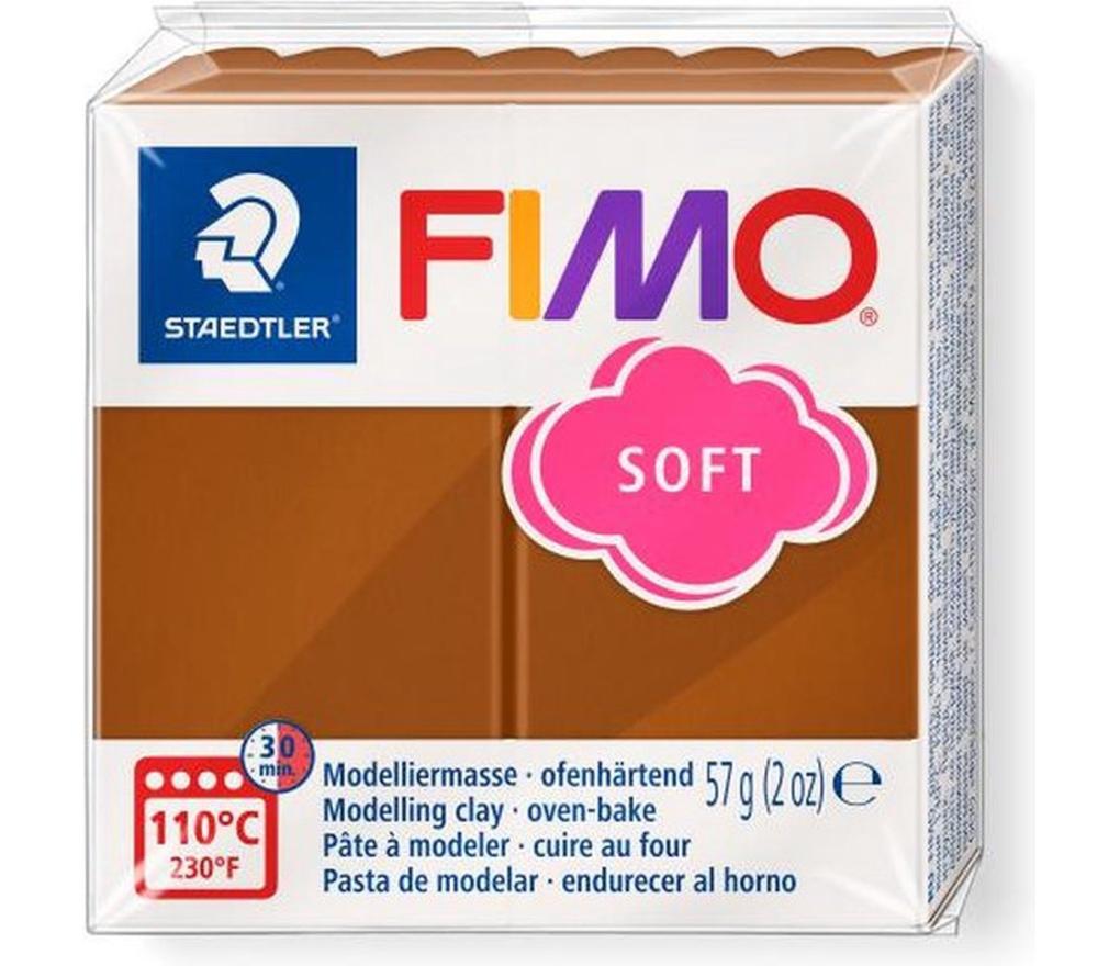 Boetseerpasta Fimo soft 57 g nr. 07 karamelbruin - Per stuk