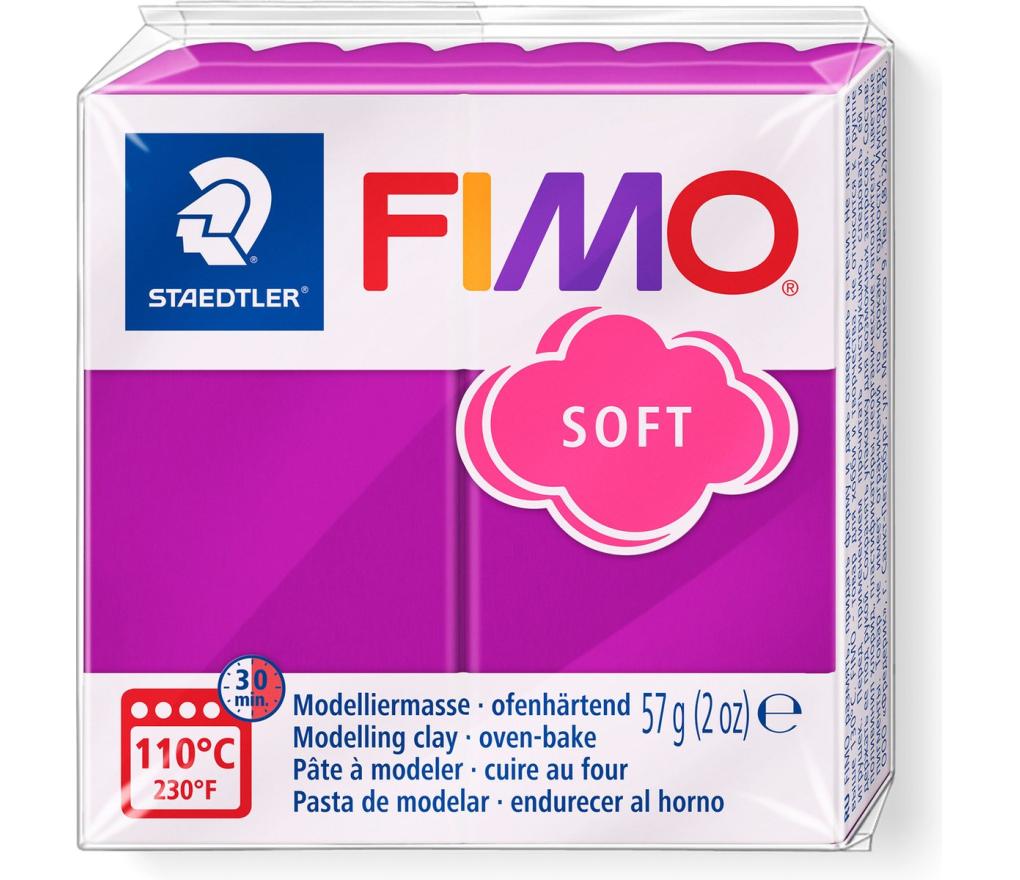 Boetseerpasta Fimo soft 57 g nr. 61 purperviolet - Per stuk