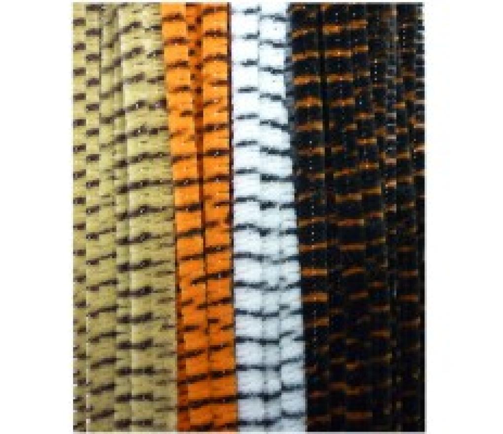 Chenilledraad 6 mm 30 cm gestreept pak/40 - Per pak