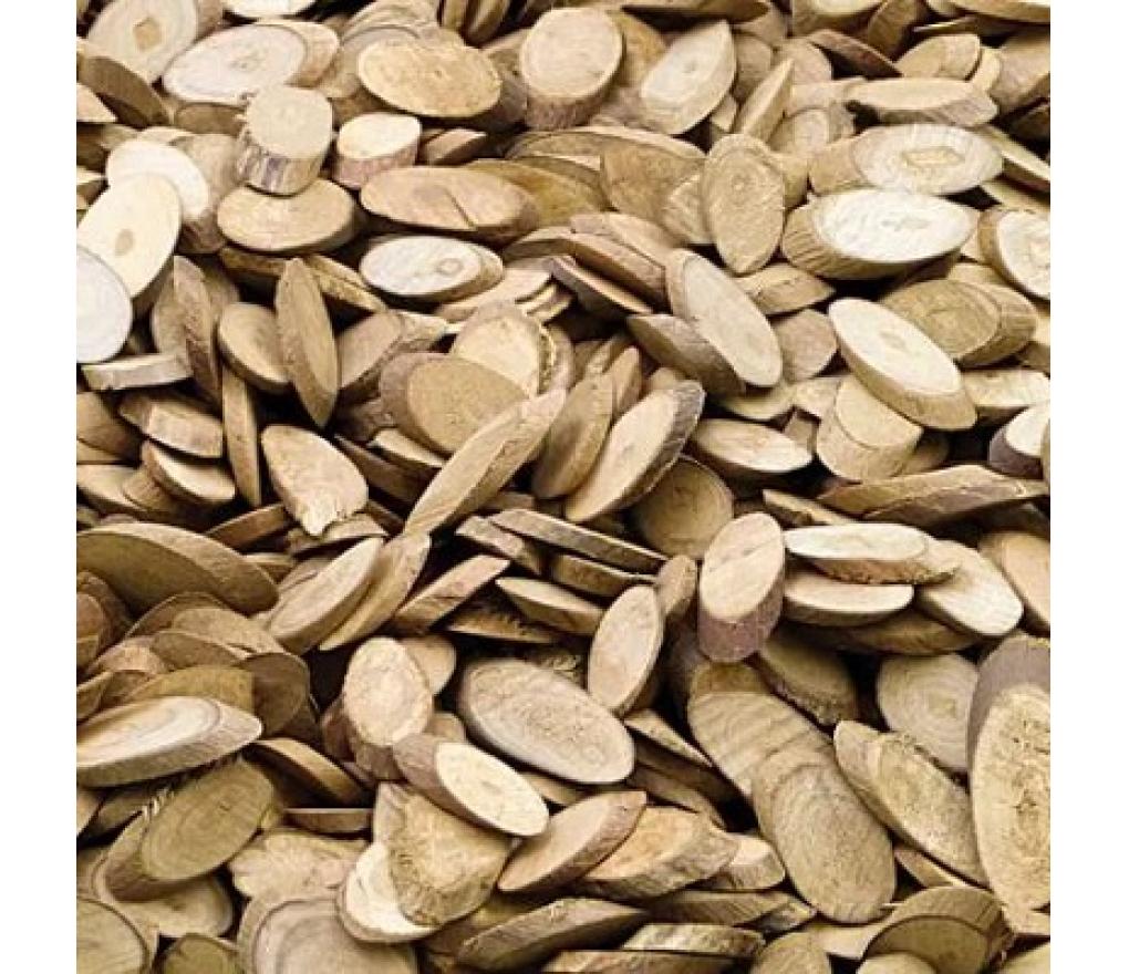 Houten boomschijfjes 25 mm om te decoreren 250 g stuks/450 - Per pak