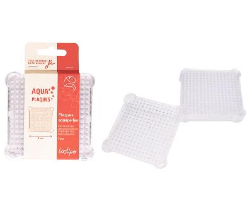 Onderplaten voor waterparels vierkant 8 x 8 cm set/5 - Per pak