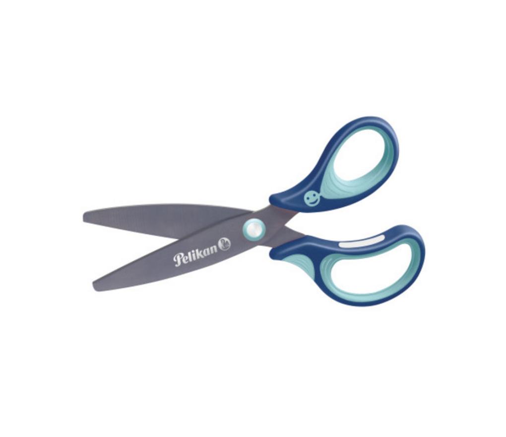 Schaar Griffix titanium 14 cm ronde punt soft grip rechtshandig - Per stuk