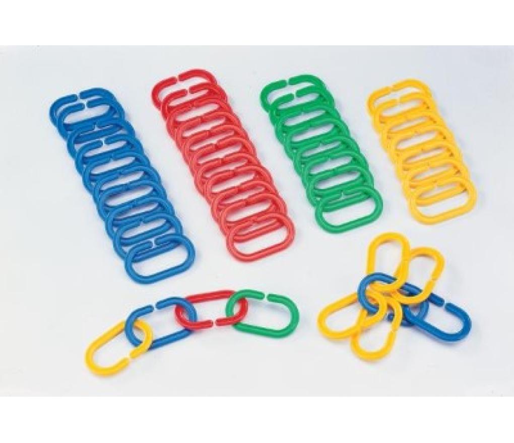 Maxi schakels van 7 cm in 4 kleuren pak/180 - Per stuk