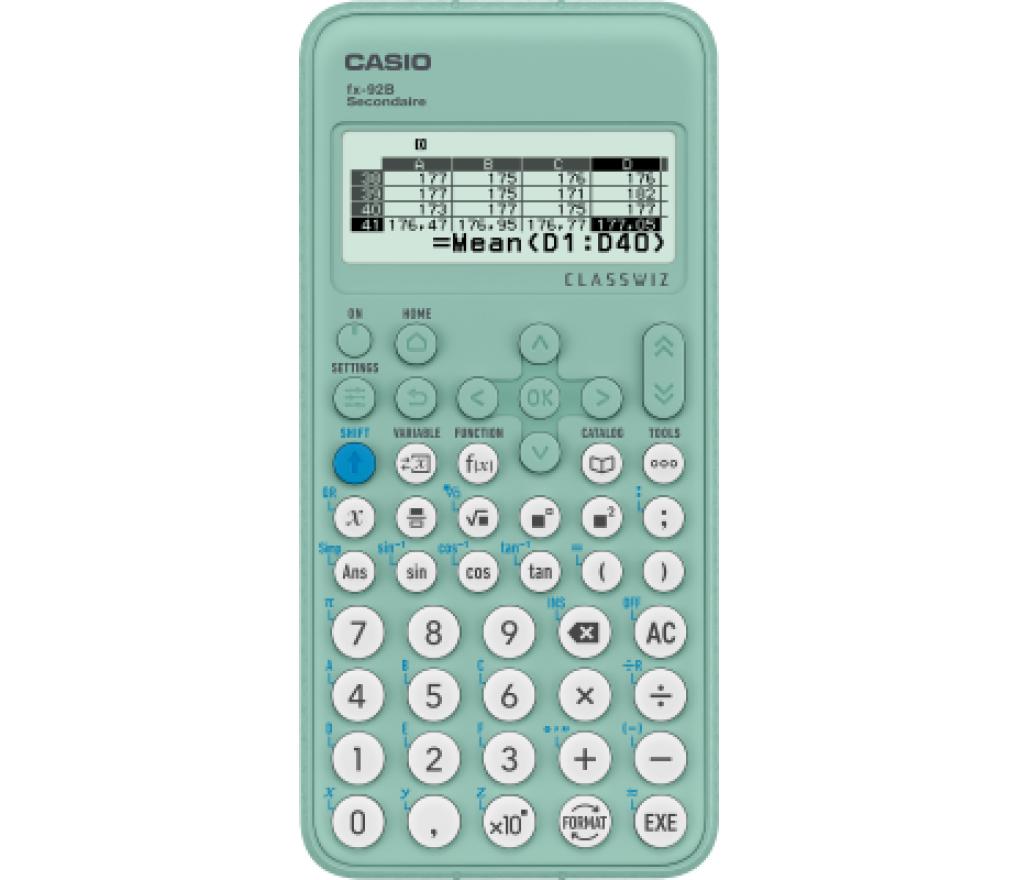 Rekenmachine wetenschappelijk Casio FX-92B secundair (vervangt special college) - Per stuk