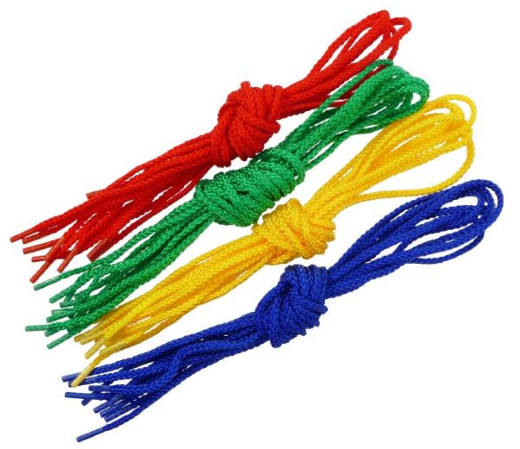 Veters 60 cm in 4 verschillende kleuren pak/24 - Per pak