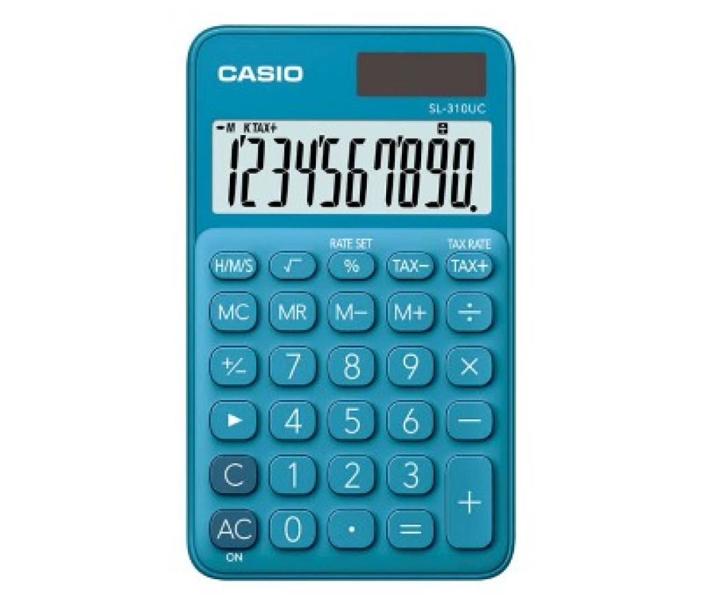 Zakrekenmachine Casio SL-310UC blauw - Per stuk