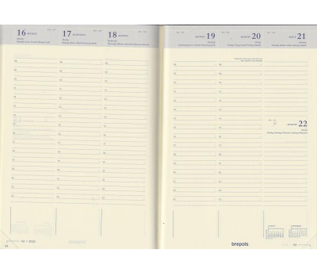 Agenda Bretime 16M [066] 148 x 210 mm 6T 7D/2P Lima zwart - Per stuk