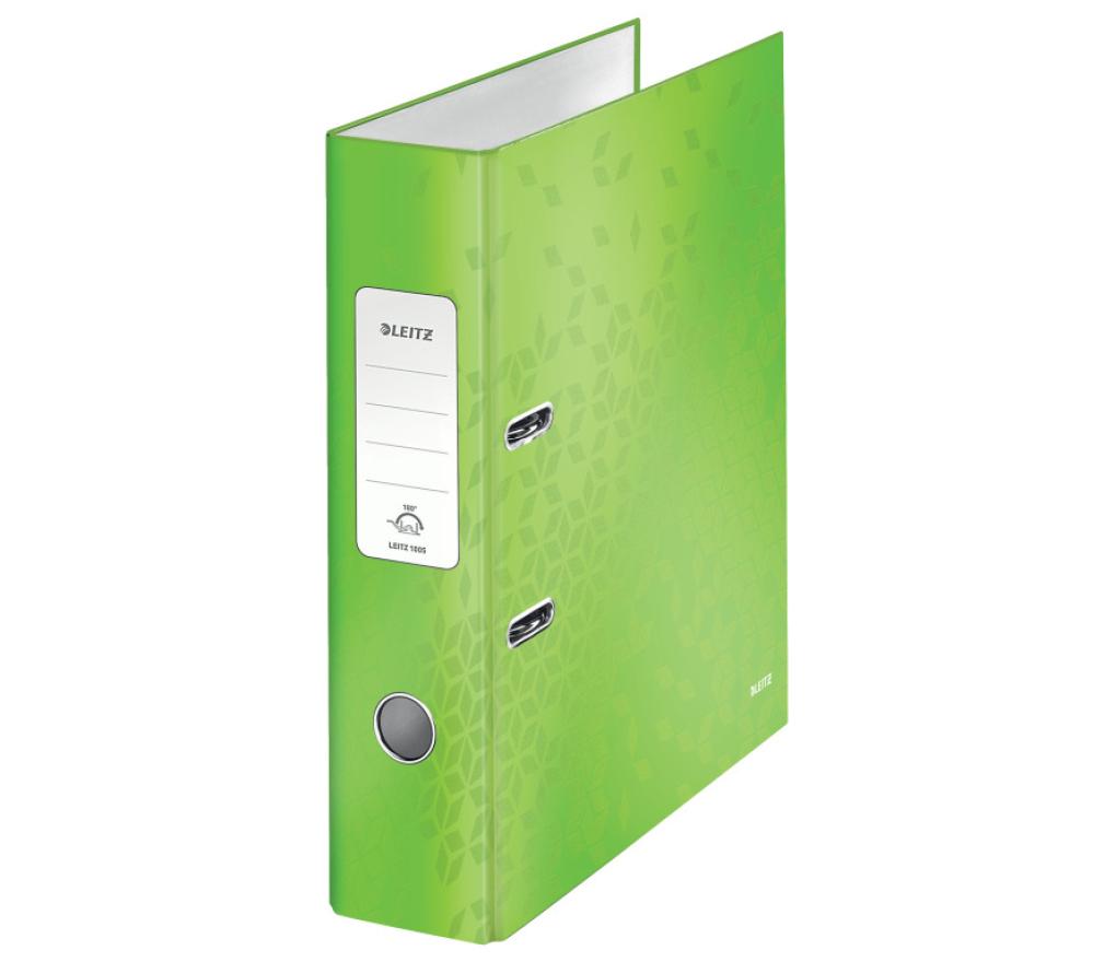 Klasseur A4 karton Leitz 1005 WOW 8 cm groen - Per stuk