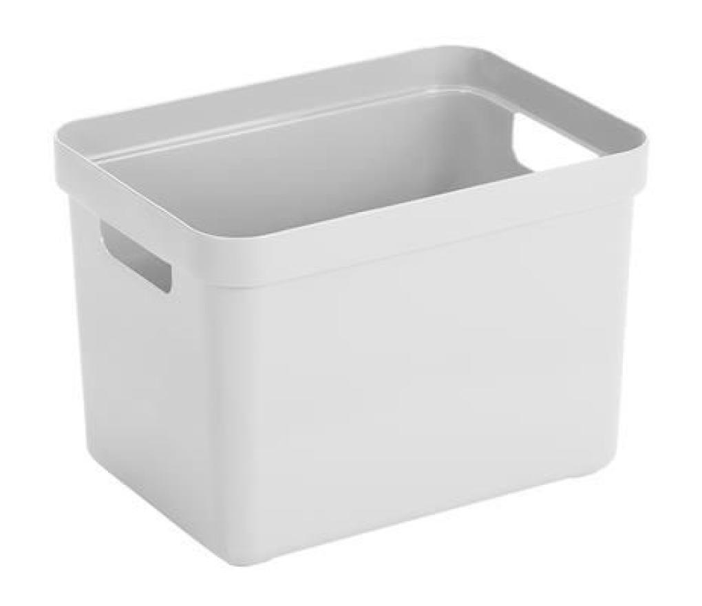 Opbergdoos Sunware Sigma home box 18L 35 x 24,6 x 24,3 cm wit - Per stuk