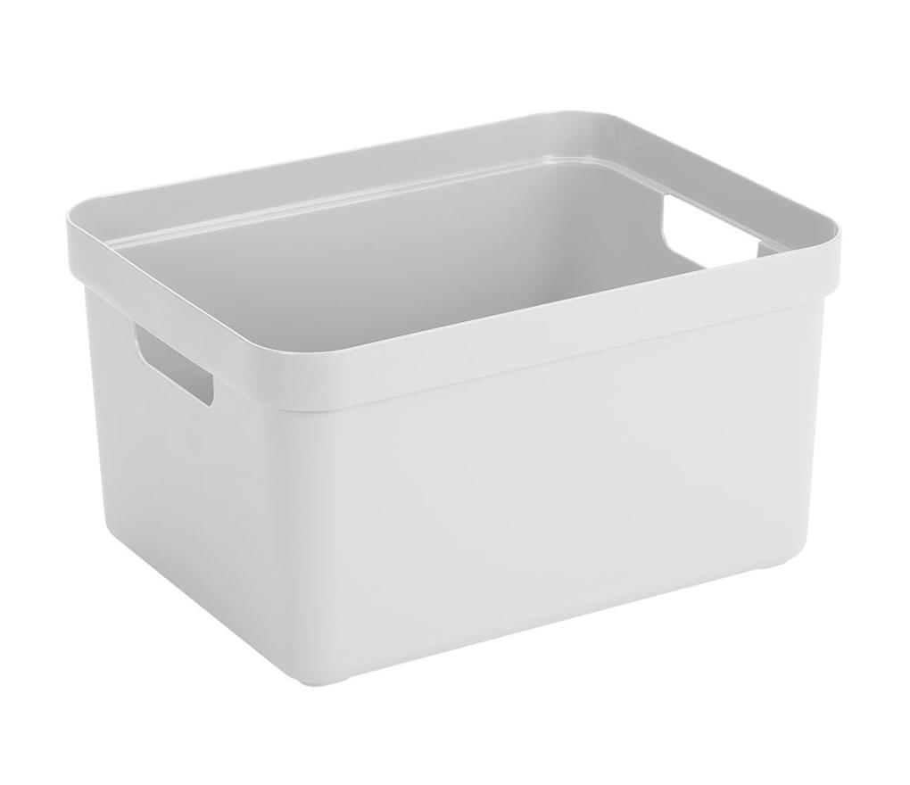Opbergdoos Sunware Sigma home box 32L 44,4 x 34,2 x 24,2 cm wit - Per stuk