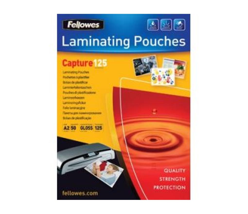 Lamineeretuis Fellowes A2 125 micron doos/50 - Per pak