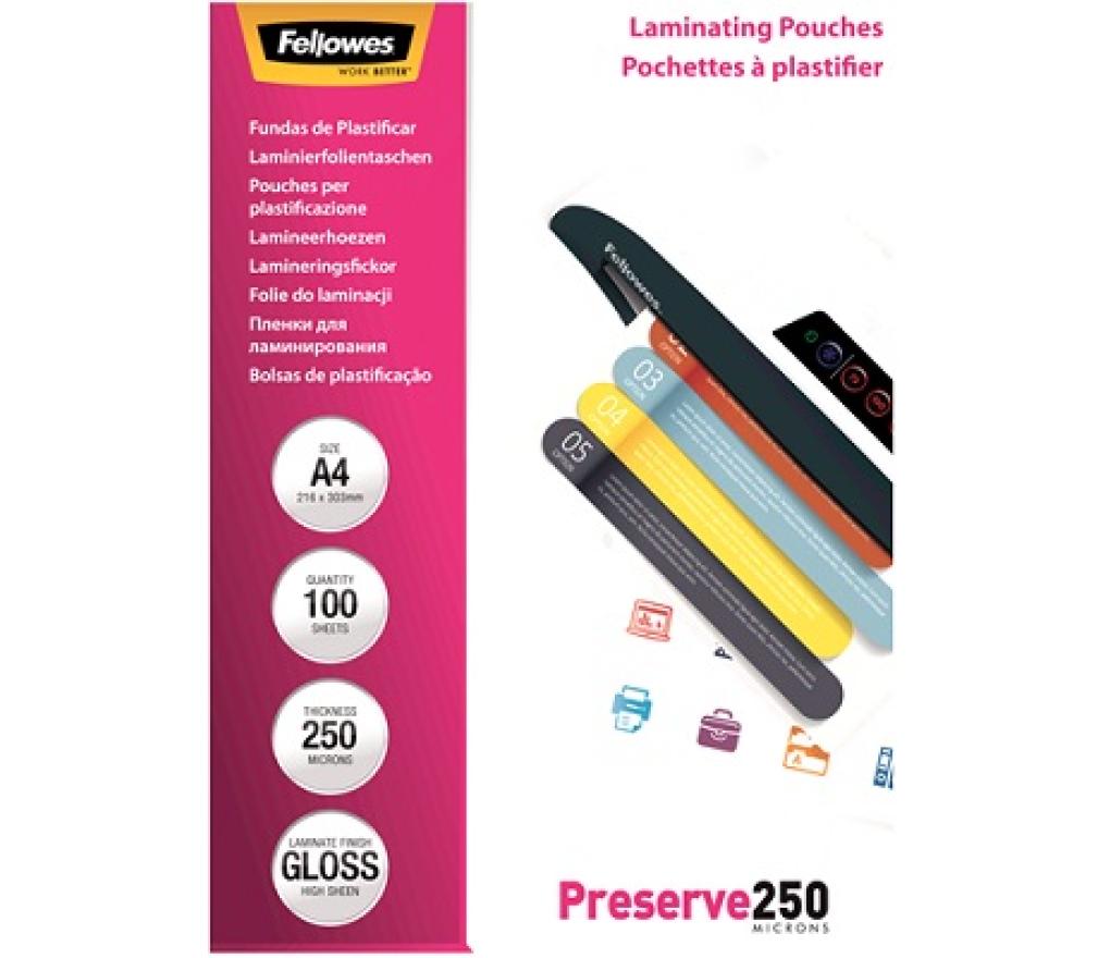Lamineeretuis Fellowes A4 250 micron doos/100 - Per pak