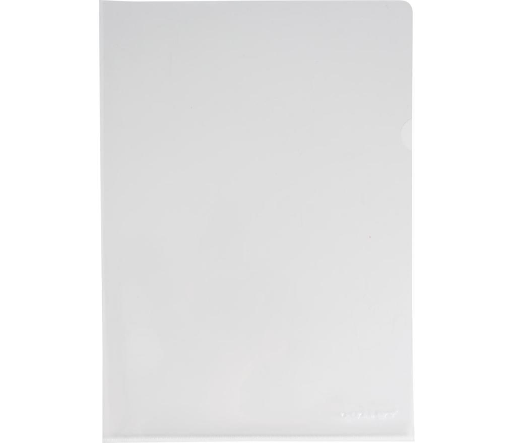 Documenthouder L-map A4 transparant 90 micron gestructureerd economy pak/100 - Per pak