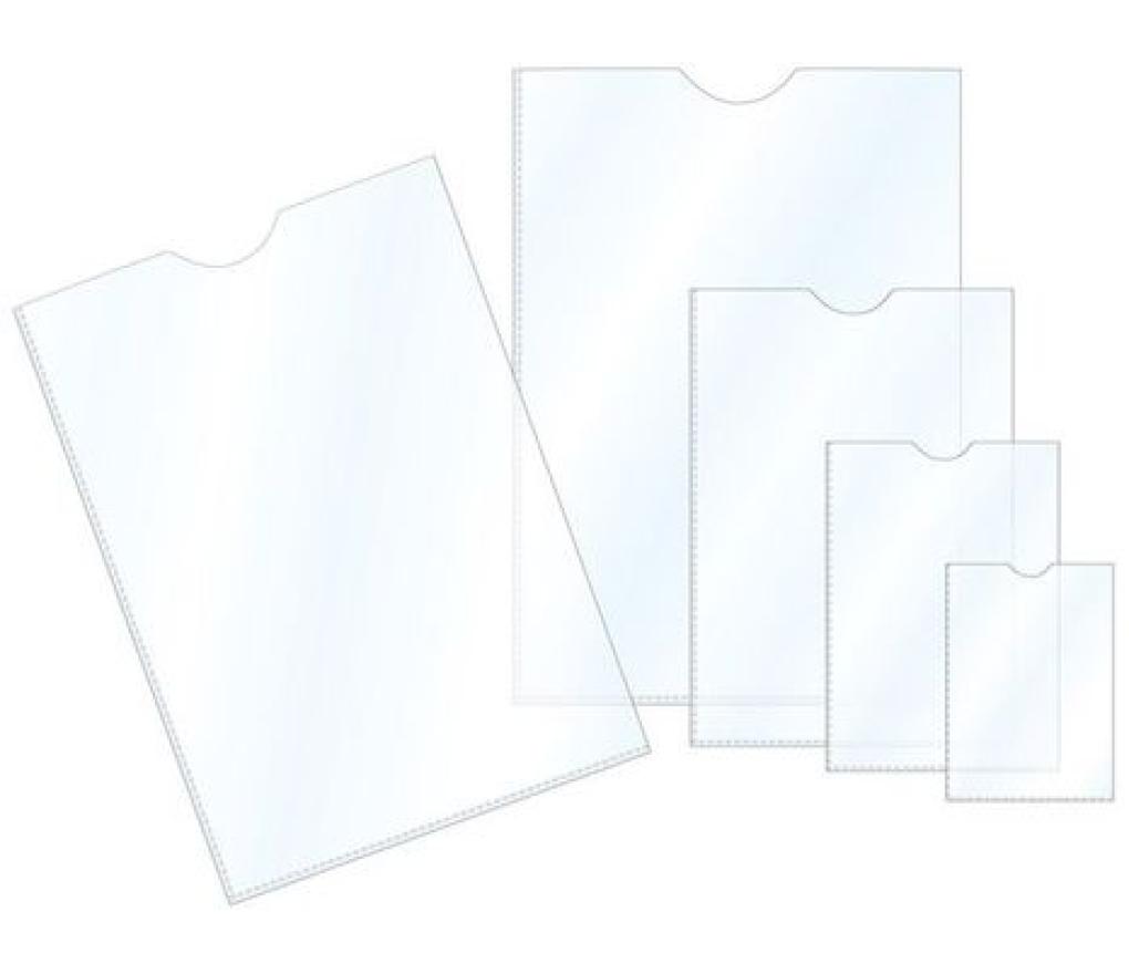 Etui in U-vorm plastic A8+ 55 x 90 mm - Per stuk